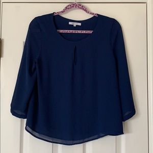 Naked Zebra Key Hole Blouse